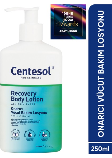 Centesol Onarıcı ve Yoğun Nemlendirme Etkili Cilt Bariyeri Güçlendirici Vücut Bakım Losyonu 250 ml