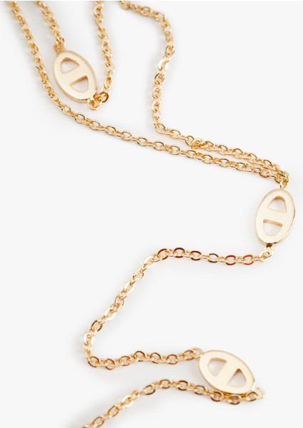 Çift Sıra Uzun Zincir Kolye modelleri