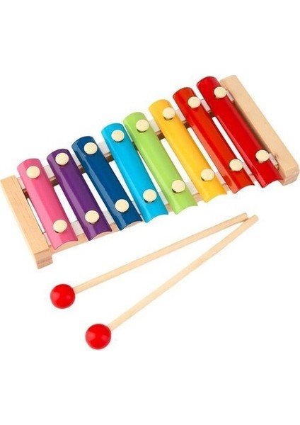 Ksilofon 8 Nota ve Ton 25 cm 8 Tuşlu