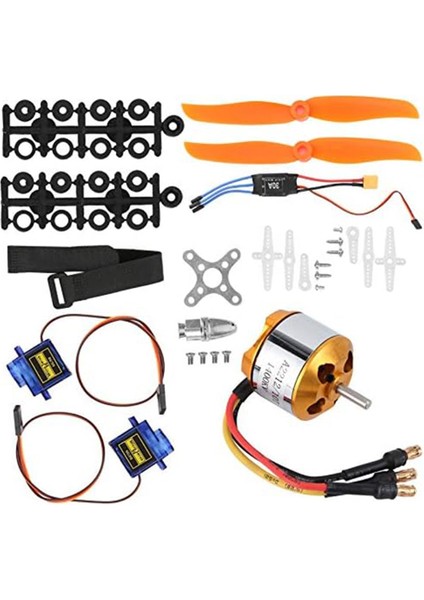 2212 1400KV MOTOR+8060 PERVANE+SG90 9g SERVO+30A XT60 Esc Rc Rc Helikopter Rc Quadcopter Helikopter (Yurt Dışından) fırsatları