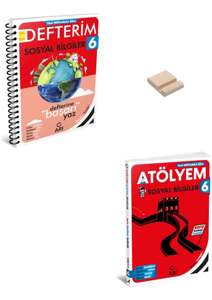 6. Sınıf Sosyal Bilgiler Atölyem ve Defterim + Telefon Standı