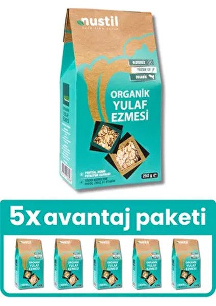 Organik Glutensiz Yulaf Ezmesi 250 gr x 5