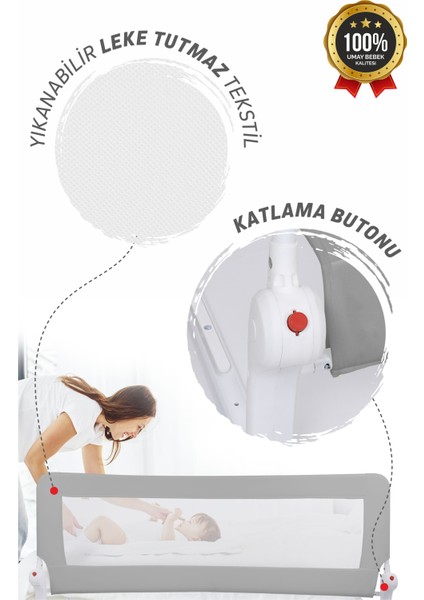 Umay Yatak Bariyeri, Yatak Korkuluğu, 150X50 cm fiyatları