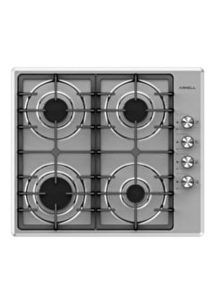 Ar 631 Gaz Emniyetli Döküm Izgaralı Inox Doğalgazlı Ankastre(Gömme) Ocak