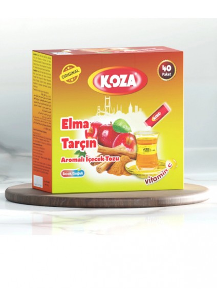 Koza Tek Içimlik Elma & Tarçın Aromalı Toz Içecek 40'lı