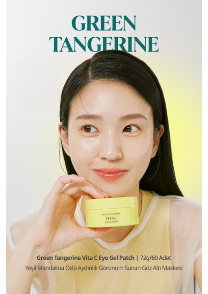 Tangerine Vita C Eye Gel Patch - Yeşil Mandalina Özlü Aydınlatıcı Göz Altı Maskesi
