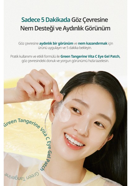Tangerine Vita C Eye Gel Patch - Yeşil Mandalina Özlü Aydınlatıcı Göz Altı Maskesi modelleri