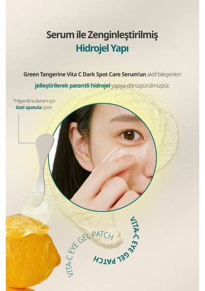 Tangerine Vita C Eye Gel Patch - Yeşil Mandalina Özlü Aydınlatıcı Göz Altı Maskesi fırsatları