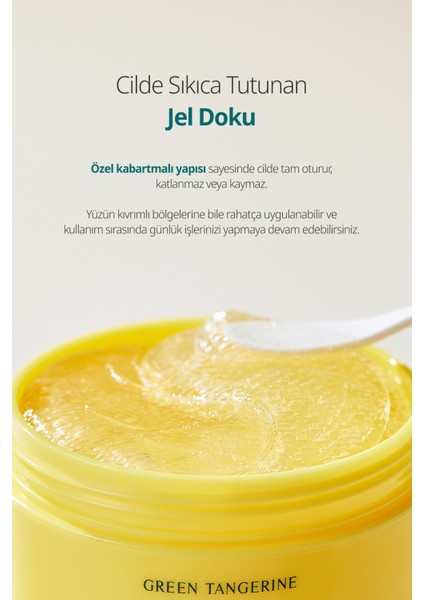 Tangerine Vita C Eye Gel Patch - Yeşil Mandalina Özlü Aydınlatıcı Göz Altı Maskesi indirimleri