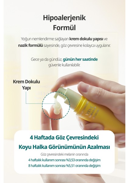 Tangerine Vita C Dark Circle Eye Cream - Yeşil Mandalina Özlü Aydınlatıcı Göz Kremi indirimleri