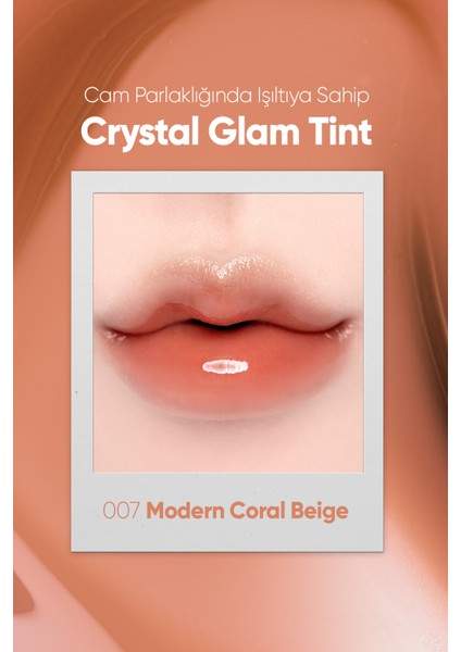 Yapışkanlık Hissi Vermeyen Yoğun Işıltılı Tint CLIO Crystal Glam Tint (07 Modern Coral Beige) fiyatları