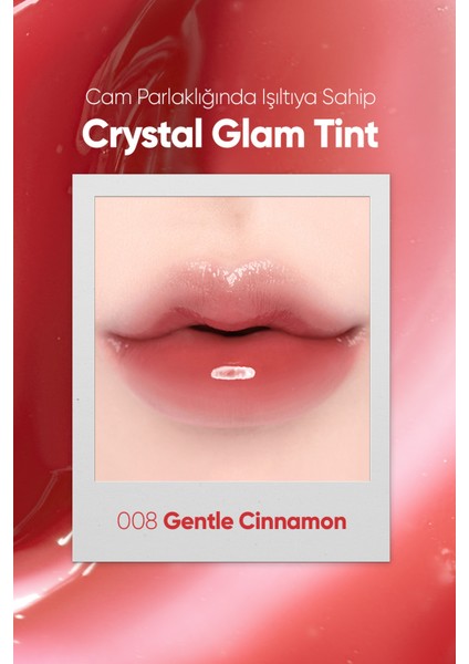Yapışkanlık Hissi Vermeyen Yoğun Işıltılı Tint CLIO Crystal Glam Tint (08 Gentle Cinnamon) fiyatları
