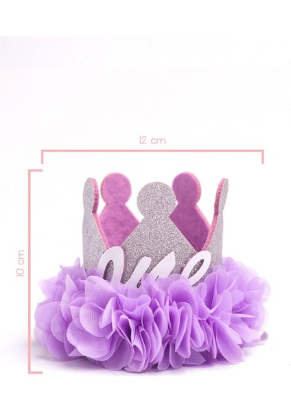 Lila 1 Yaş Kraliçe Doğum Günü Tacı fiyatları