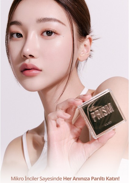 Mikro İnci Tanecikleriyle Yoğun Işıltı Sağlayan Highlighter CLIO Prism Highlighter (01 Gold Sheer)