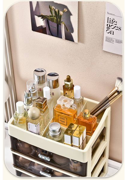 Kozmetik Saklama Kutusu - Çok Katmanlı Cilt Bakım Ürünü Masa Çekmecesi Rafları (Yurt Dışından) modelleri