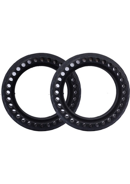 M365 Elektrikli Scooter Aksesuarları Için 8.5 Inç Light Elastik Şok Emze Eden Yok Edilemez Katı Lastikler (Yurt Dışından)