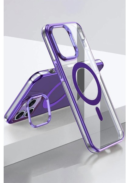 iPhone 14 Pro Drop Magsafe Kapak - Derin MOR-(5796) - BKS4613-8069