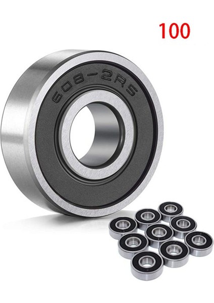 100PCS 608-RS Kaykay Yatağı, Yuvarlanan Gümüş Boyutu: 8X22X7MM (Yurt Dışından) fiyatları