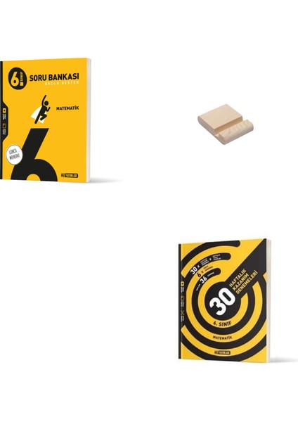 6. Sınıf Matematik Soru Bankası ve Kazanım Denemeleri + Telefon Standı
