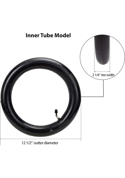 12.5 x 2.25 Scooter Lastik Tüpleri 12 ½ x 2 ¼in CR202L-A60 Açılı Valf Gövdesi Ağır Hizmet Tipi 12 Inç Bisiklet Tüpleri En Çok Uyumlu (Yurt Dışından) modelleri