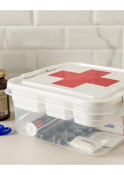 Ilk Yardım Saklama Kutusu - Ecza Kutusu (Kızılhaç) fiyatları