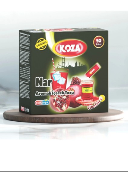 Koza Tek Içimlik Nar Aromalı Toz Içecek 50'li