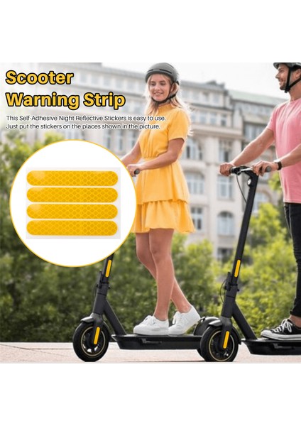 Yansıtıcı Çıkartmalar Su Geçirmez Uyarı Şeridi Gece Dokuzbot Için Yansıtıcı Çıkartmalar Maksimum G30 Elektrikli Scooter Dekorasyonu (Yurt Dışından) fırsatları