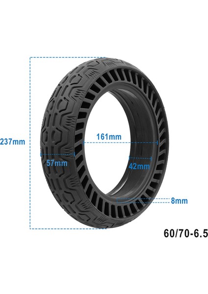 60/70-6.5 Dokuzbot Için Içi Boş Lastik Max G30 Elektrikli Scooter 10X2.50 Dış Lastik Katı Lastik (Yurt Dışından) indirimleri