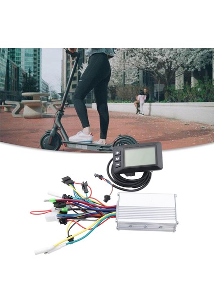350W Elektrikli Scooter Denetleyici Fırçasız Motor 24V-36V+LCD Ekran Metre Sm5+2 Elektrikli Scooter Aksesuarları Için (Yurt Dışından)