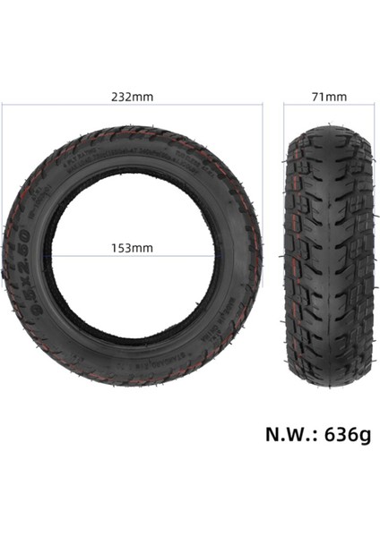 9.5 x 2.50 Off-Road Lastik 9.5 Inç Iç Tüpsiz Lastik Nıu Kqı3 Elektrikli Scooter Aksesuarları (Yurt Dışından) fiyatları