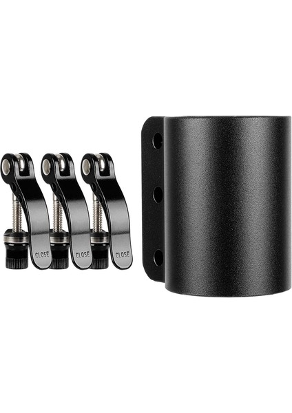 Elektrikli Scooter Takviyeli Kilitleme Kelepçesi Klipsli Kilit Direği Genişletilmiş Kilit Kelepçesi Kaabo Mantis 10 Siyah (Yurt Dışından)