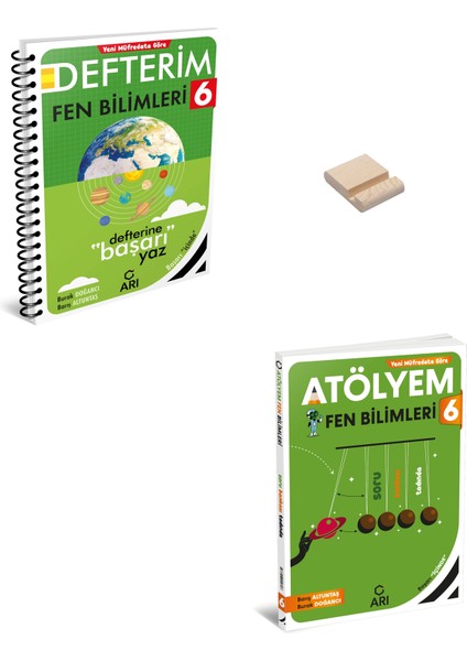 6. Sınıf Fen Bilimleri Defterim ve Atölyem +Telefon Standı