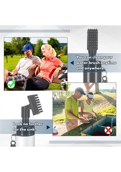 2 Pcs Golf Kulübü Temizleyici Golf Temizlik Fırçası 6.3 Inç Golf Kulübü Temizleyici Fırça Golf Kulübü Temizlik Aracı Golf Su Fırçası (Yurt Dışından)