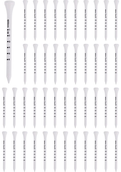 50PCS Profesyonel Golf 83MM Beyaz Golf Ahşap Tees Aksesuarları Golf Eğitim Yardımları (Yurt Dışından) fiyatları