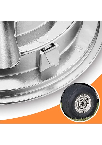 4pcs Golf Sepet Hubcaps, 8 Inç Ss Chrome Golf Sepet Hub Kapakları, Parlak Tekerlek Yamaha, Ezgo, Club Araba Golf Sepeti Için Hublajlar Kapakları (Yurt Dışından) fırsatları