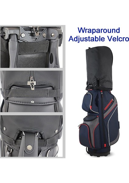 Golf Çantası Yağmur Kapağı Kaput Universal Rain Cape Snap Düğmesi ile Golf Çantaları Için, Su Geçirmez Toz Geçirmez Kulüp Koruyucu (Yurt Dışından) modelleri