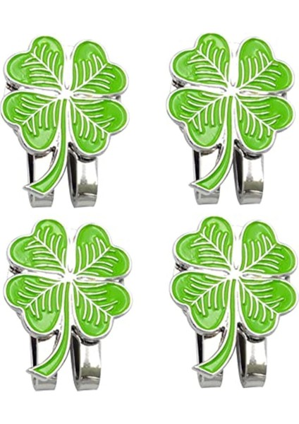 Golf Şapka Klibi, Manyetik Çıkarılabilir Şapka Klipli Dört Yapraklı, Mark Ball Mark Hediye (Yurt Dışından)