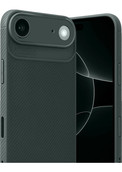 Apple iPhone 17 Air Auto Focus Karbon Kapak - Koyu YEŞIL-(5796) - BKS9978-3710