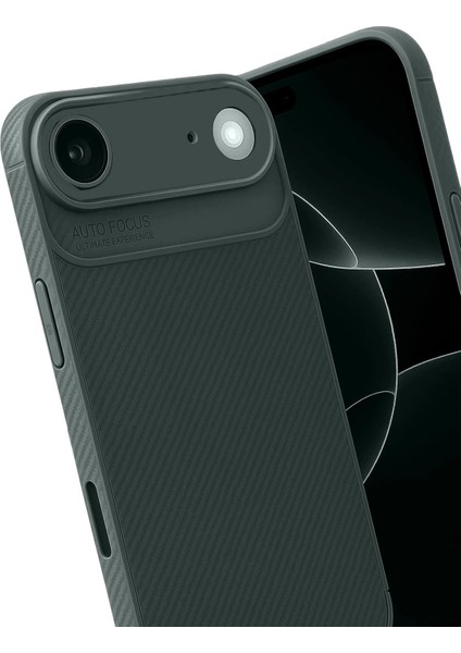 Apple iPhone 17 Air Auto Focus Karbon Kapak - Koyu YEŞIL-(5796) - BKS9978-3710 fiyatları