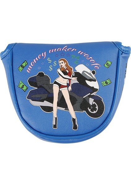 Magneticgolf Putter Mallet Club Protector Pu Mallet Putter Headcover Taşınabilir Golf Putter Cover Golf Accessoriesa (Yurt Dışından)