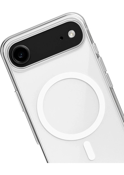 iPhone 17 Air Kılıf Magneticsafe Şeffaf Silikon - ŞEFFAF-(5796) - BKS2149-2073 fiyatları