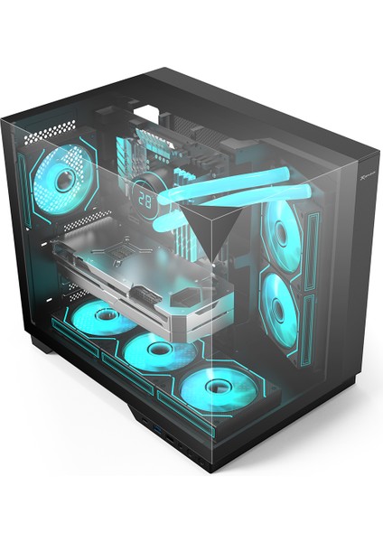 Exodus V330 4*120MM Argb Fan Atx Gamıng Case 750W 80+Bronze Type C*1+Usb3.0*1+Usb2.0*1 fiyatları