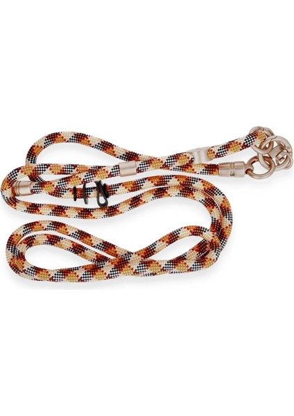 Je Desenli Boyun Askısı - TURUNCU-(5796) - BKS6162-4333