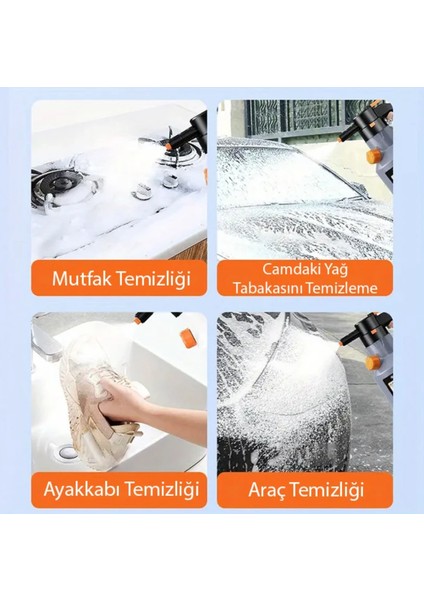 Şarjlı Kendinden Pompalı Köpük Püskürtücü Araba Yıkama Ilaçlama Için Yüksek Basınçlı Pompa indirimleri