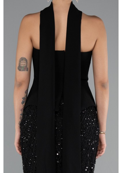 Straplez Peplum Detay Taşlı Uzun Balık Abiye ABU5131 fırsatları