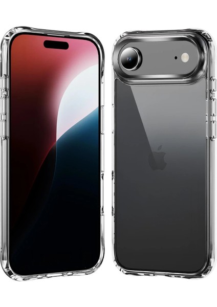 Apple iPhone 17 Air Lüx Şeffaf Silikon - ŞEFFAF-(5796) - BKS7398-6172 modelleri