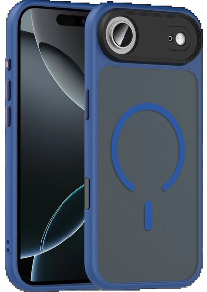Apple iPhone 17 Air Megane Magsafe Kapak - LACIVERT-(5796) - MCT7141-2396