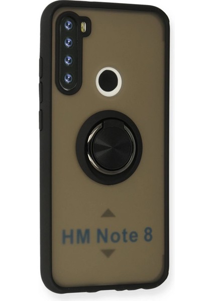 Xiaomi Redmi Note 8 Kılıf Montreal Yüzüklü Silikon Kapak - SIYAH-(5796) - MCT7924-7722 fiyatları