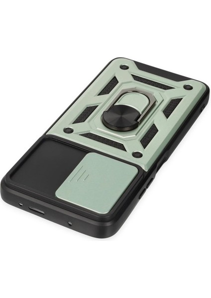 Xiaomi Poco X3 Gt Kılıf Pars Lens Yüzüklü Silikon - YEŞIL-(5796) - MCT9342-2542 fırsatları