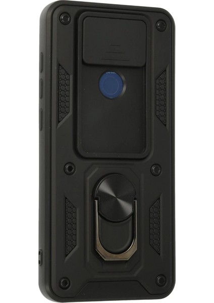 Xiaomi Redmi Note 9 Kılıf Pars Lens Yüzüklü Silikon - SIYAH-(5796) - MCT5975-8408 modelleri